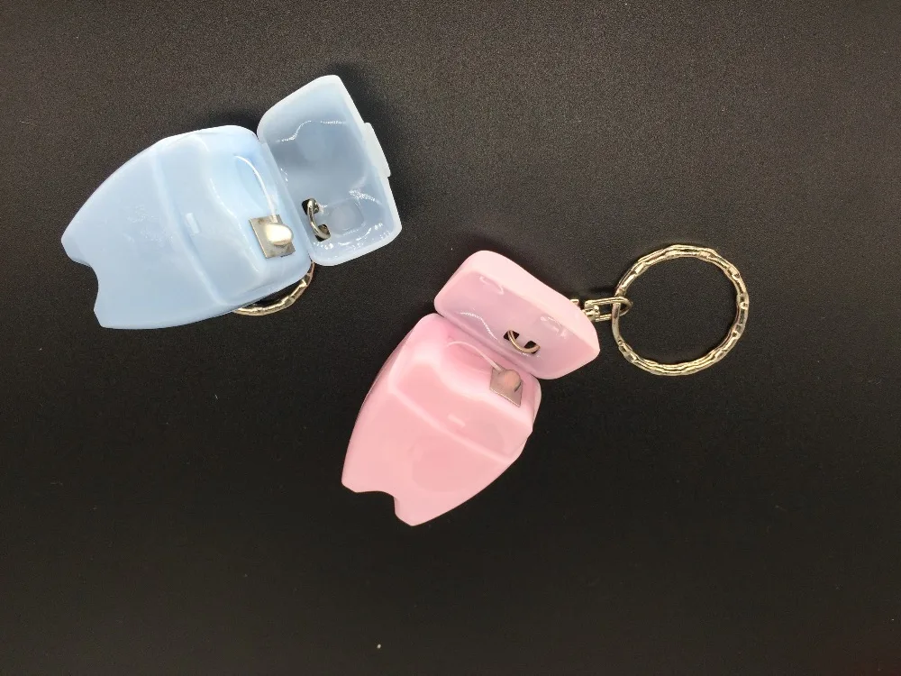 20 шт./компл. зубной формы брелок типа плоский Портативный зубная нить Уход за деснами стоматологический подарок