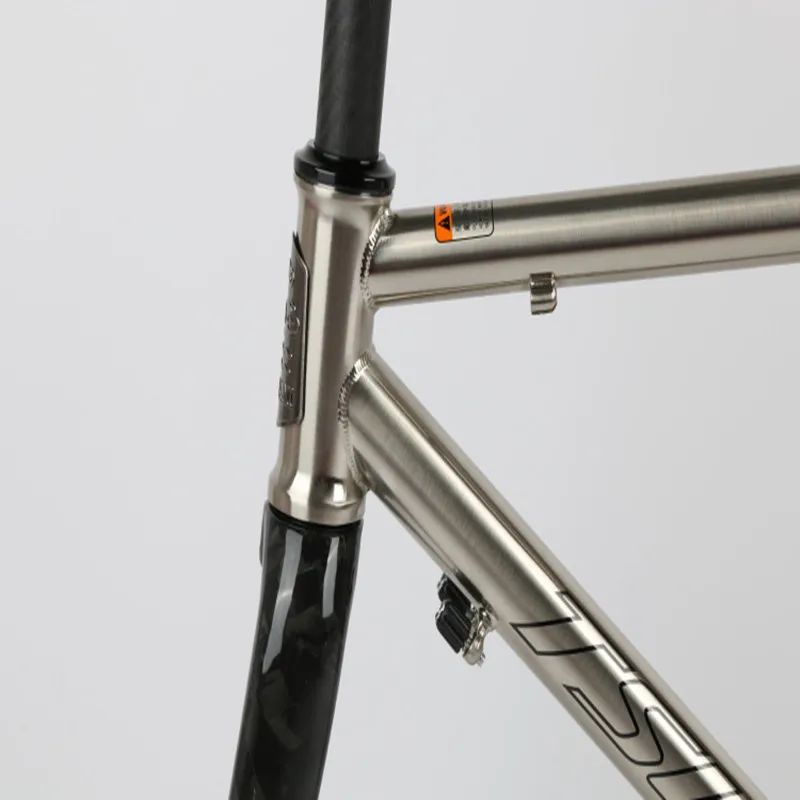 Best TSUNAMI Road Bicycle Frame chromium-molybdenum steel Frame +full carbon fork or steel Fork bike frame 43/47/50/53 CM 1