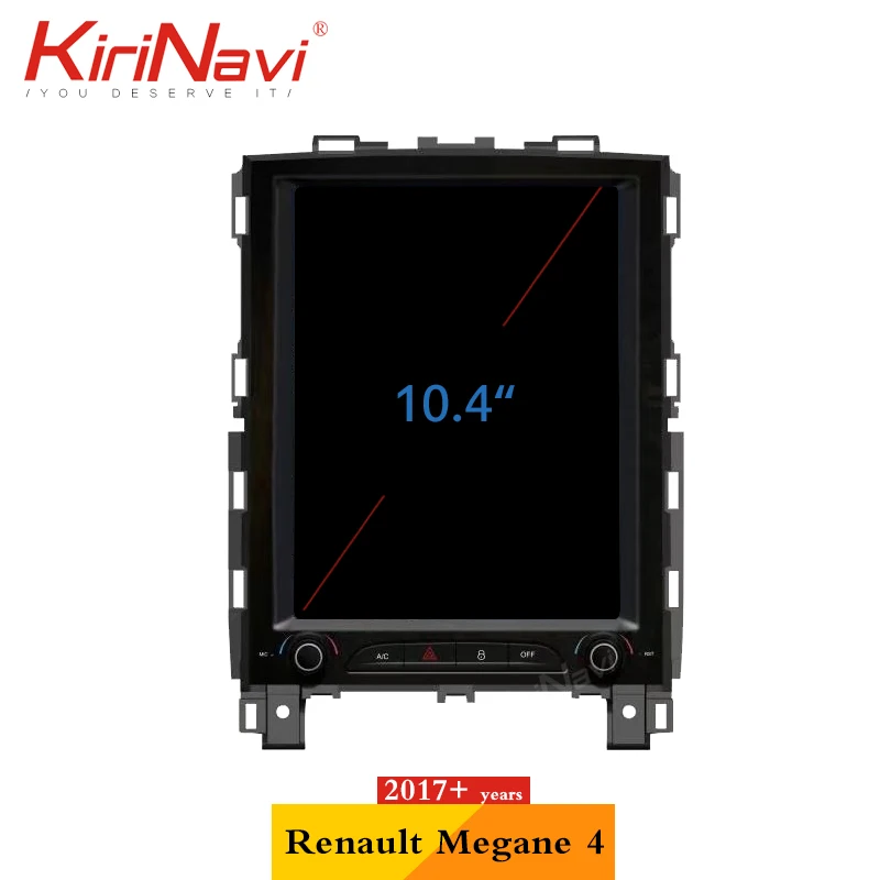 Discount KiriNavi Telsa Style Vertical Screen 10.4‘’ 2 din android 7.1  automotivo head unit For Renaul KOLEOS / Megane 4 2016+ car radio 1