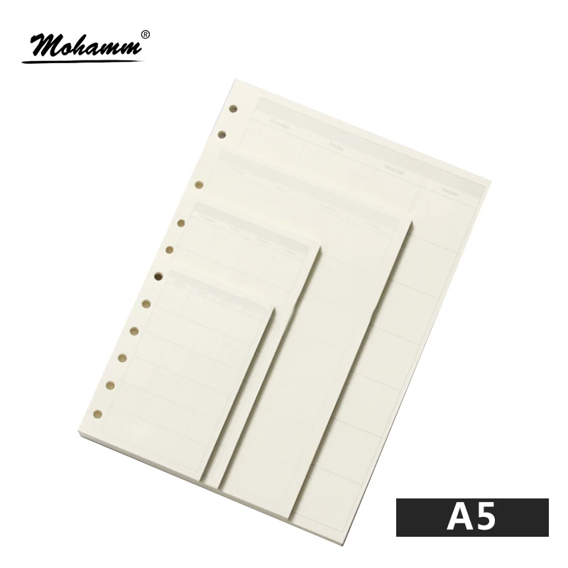 A5 Journal Refills Notebook Filler Paper Narrow Ruled 2017 Planner To