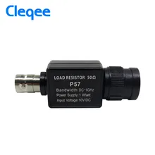 Cleqee p57 1 pces 50ohm alimentação através do terminal bnc assento fêmea 50ky dispositivo q9 adaptador