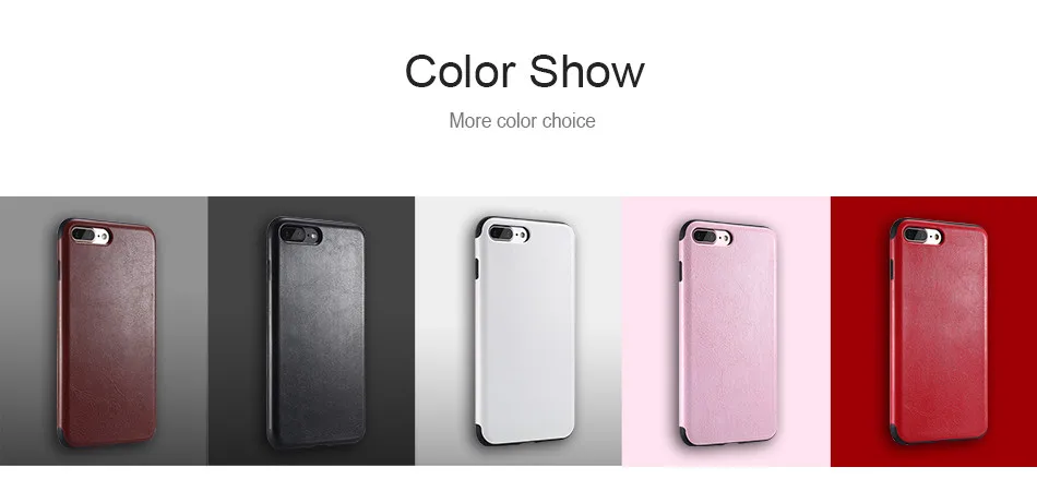 FLOVEME Deluxe PU Leather Case For iPhone 6 6S 7 7 Plus Cover Crazy Horse Pattern Smooth Touch Ultra Thin Cover For iPhone 6 7 (10)