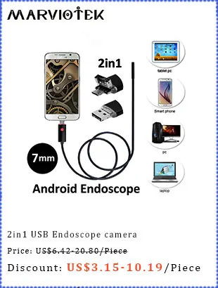 8 мм Wifi эндоскоп камера видеонаблюдения Мини камера HD 720P Endoscop для Android мягкий кабель труба Iphone эндоскоп осмотр