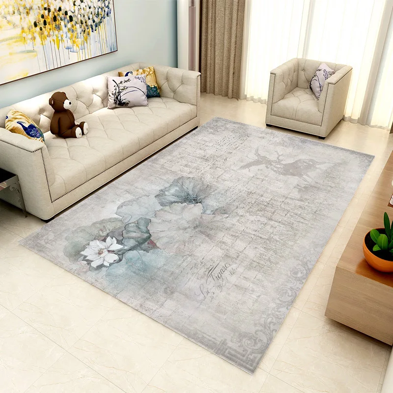 

Abstract Ink Painting Printing Large Carpet Big Size High Quality Home Rug Modern Living Room Carpet 8mm Thicken Parlor Rug Mat