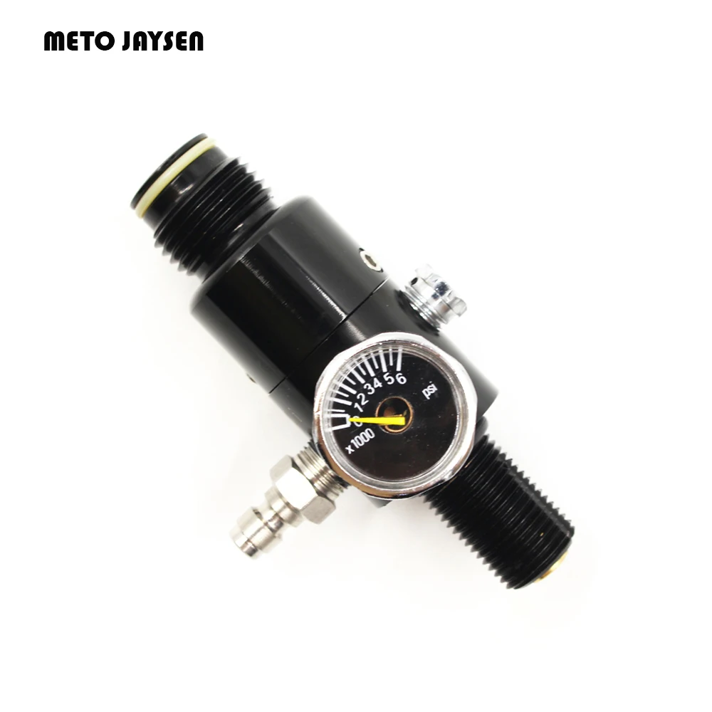 PCP Paintball Airsoft HPA Tank M18*1.5 Thread Regulator Valve Black