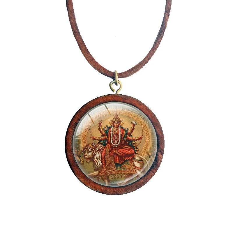 16"-28" NEW! MANTRA Necklace Brahma Vishnu GODS Wood Choker Cartilage Beads 