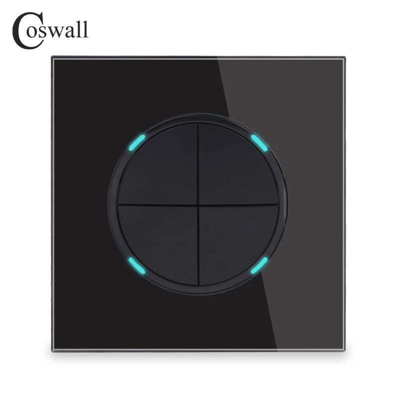 Buy Coswall 4 Gang 2 Way Random Click Push Button Wall