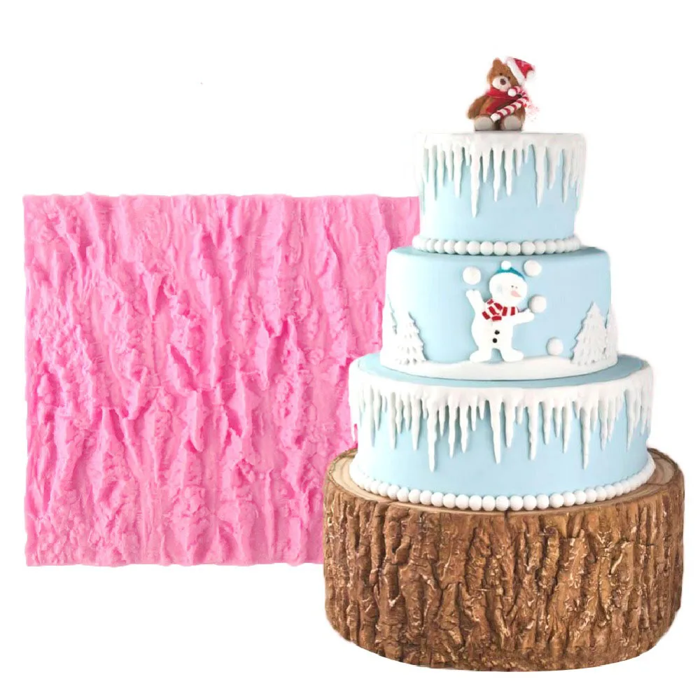 Line Texture Cake : M tree bark line texture fondant cake mold food grade