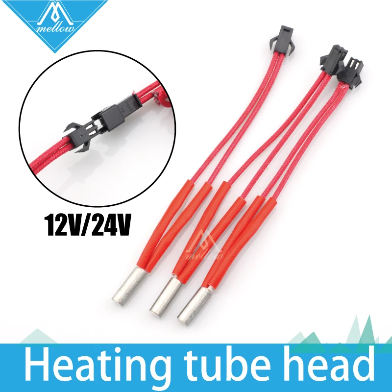 Reprap12V/24 В 40 Вт простой сменный керамический нагревательный картридж M6 * 20/15/30 A для