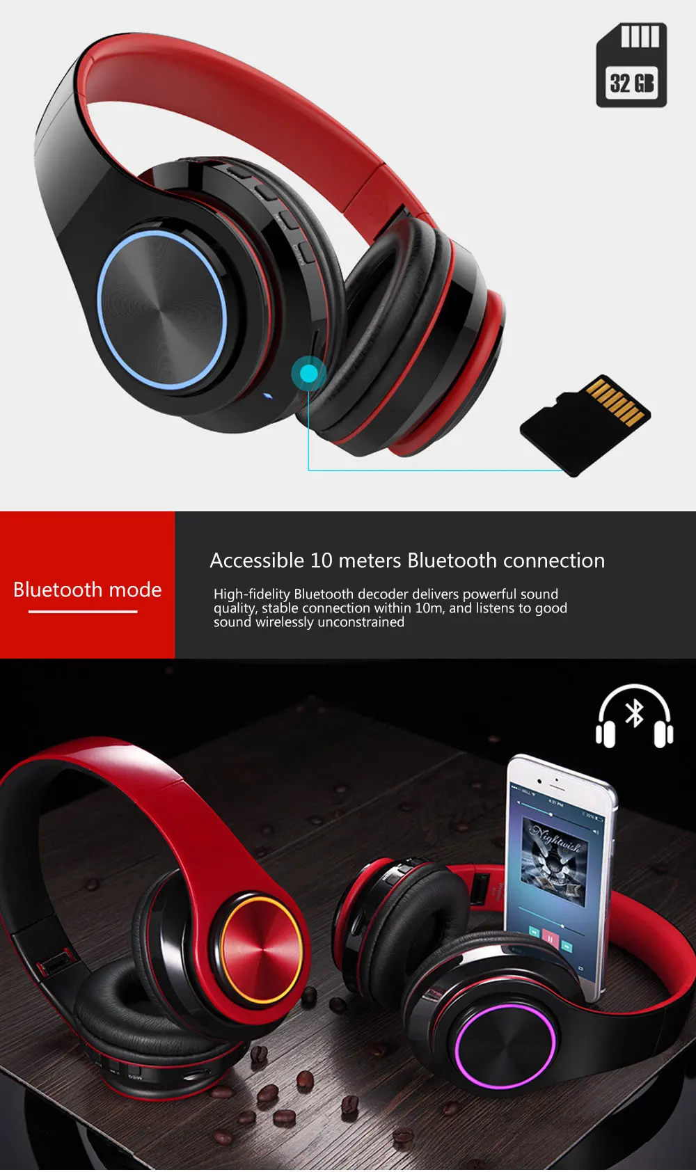Беспроводная Bluetooth Спортивная гарнитура складные карты TF наушники и микрофон гарнитура стерео гарнитура для бега Bluetooth наушники