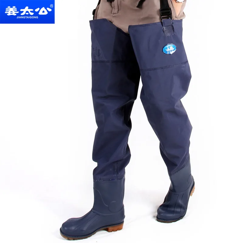 Download Half length over the knee rain pants rain boots high ...