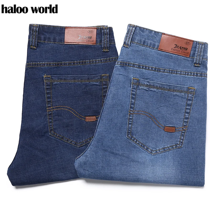

PLUS Size 28-50 Men's Denim Shorts Good Quality Short Jeans Men Cotton Solid Straight Short Jeans Male Blue Casual Short Jeans