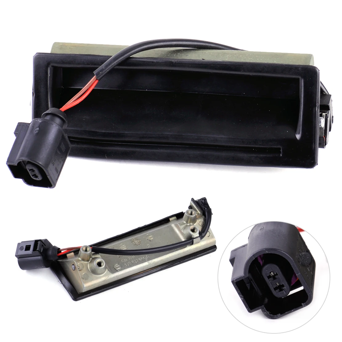 Dwcx 2 pinos de metal do carro traseiro tronco elevador lidar com maçaneta 1j0 827 566 d apto para vw passat b5 golf mk4 bora 2000 2001 2002 2003 2004