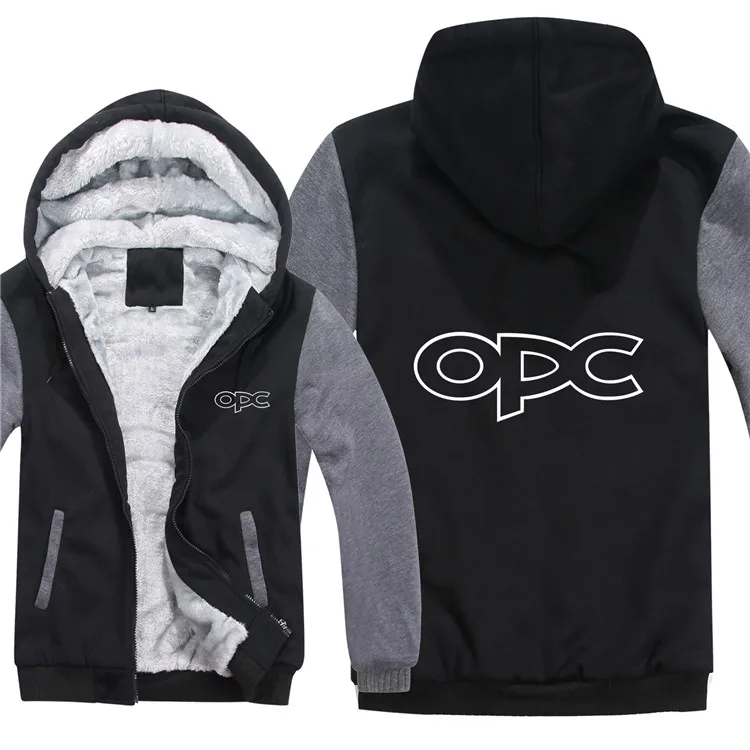 Зимние толстовки Opel OPC, мужские Модные Утепленные Пальто, пуловер, шерстяная куртка, Opel OPC, толстовки с капюшоном, HS-054 - Цвет: as picture