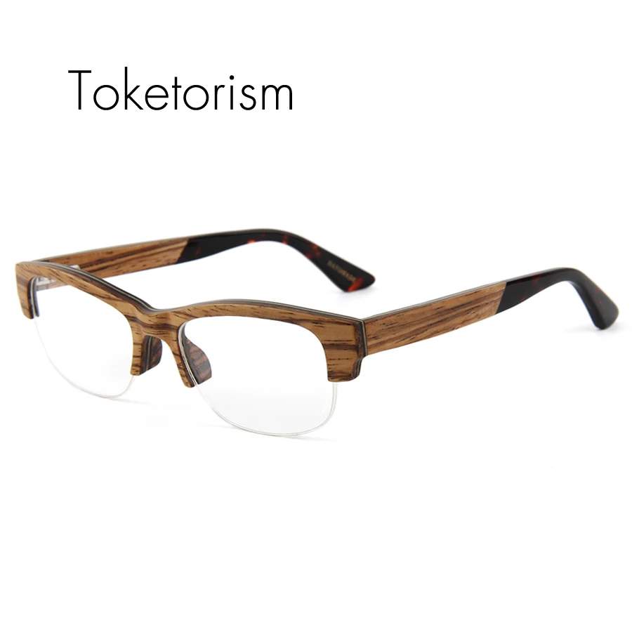 Toketorism деревянные оправы для очков ручной работы lunette de vue femme мужские Оптические