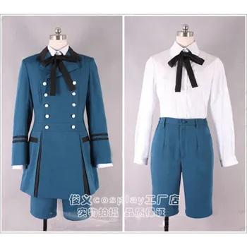 

Anime Black Butler 2 Ciel Phantomhive Cosplay Costume Blue Childe Uniform Full Set Role Play Clothing Custom-Make Any Size