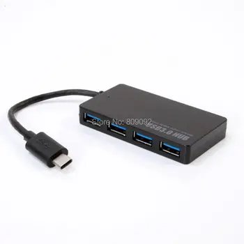

USB 3.1 Type C Multiple 4 Port Hub Adapter For PC Laptop Tablet Macbook Support Windows 8 MacOS