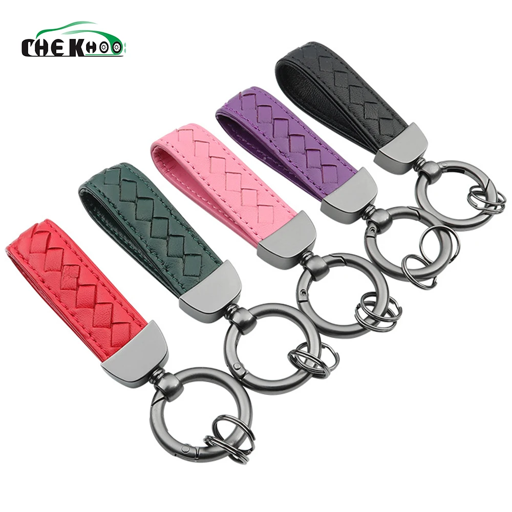 Металлический кожаный брелок для автомобиля Mercedes BMW Audi Nissan Ford Honda Mazda Toyota