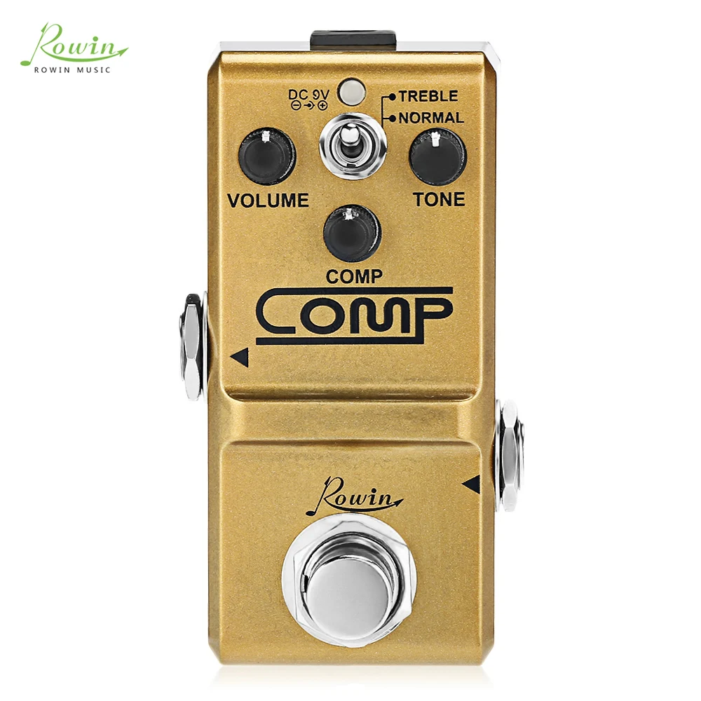 Rowin Guitar Effect Pedal Mini Compressor Effect Comp Pedal For
