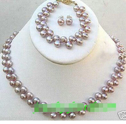

Prett Lovely Women's Wedding fast shipping> > Jewelry FW pearl necklace set ear stud