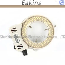 Регулируемый 144 светодиодный кольцевой светильник осветитель светильник 100 V-240 V для промышленности стерео микроскоп CCD цифровая Камера Лупа