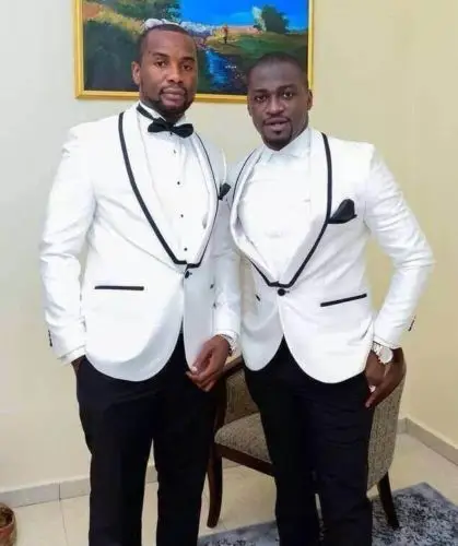 white coat suit for wedding