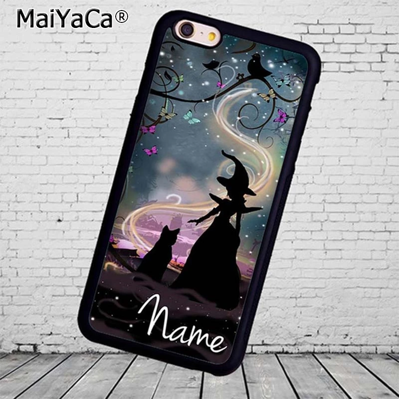 

MaiYaCa Wicked Witch Black cat magic Phone Case Cover For iPhone 4 5 5s SE 6 6s 7 8 plus 10 X Samsung Galaxy S6 S7 S8 edge