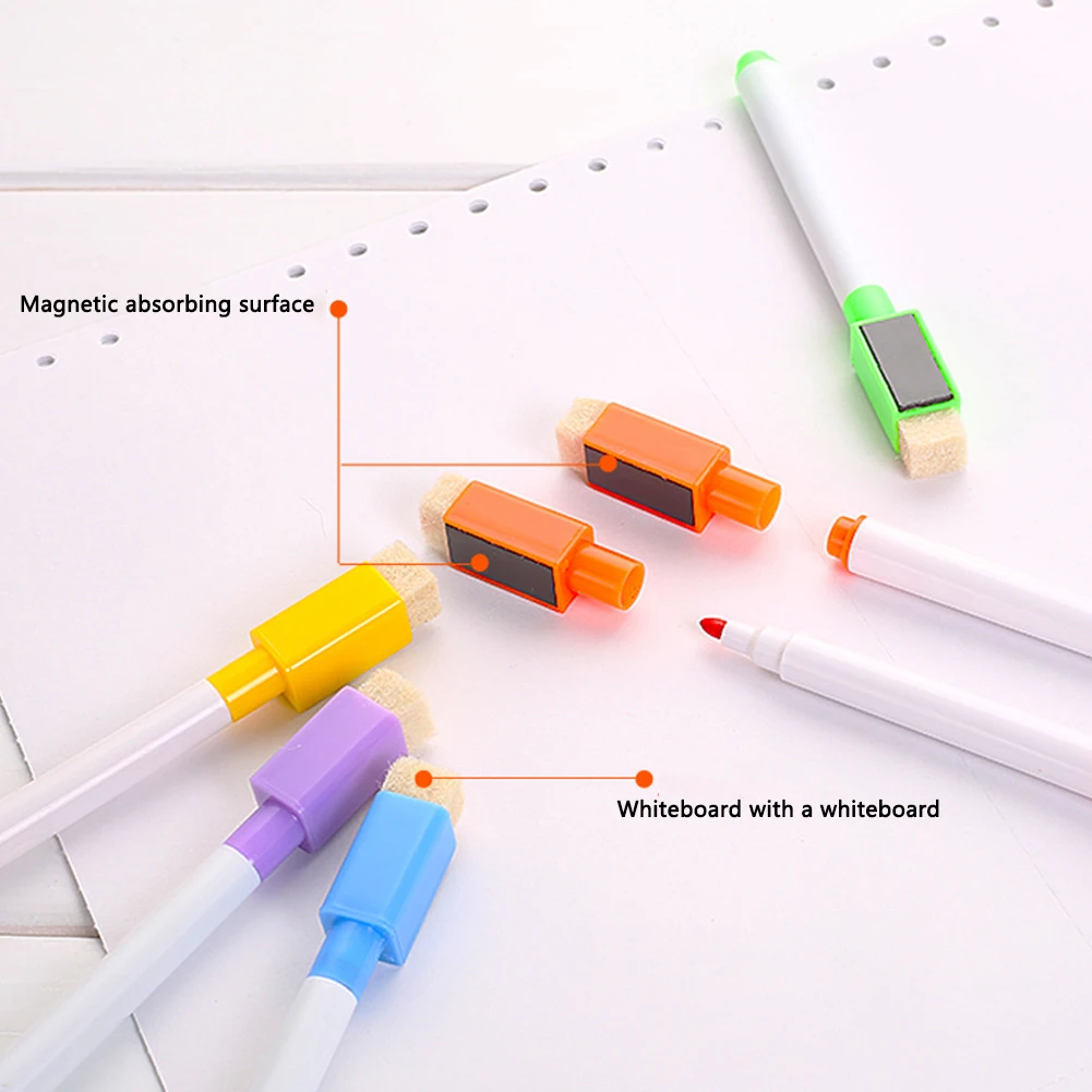 8 Инструменты для индивидуальных косметических средств офисные чернила искусство Магнитная школа с кистью белая доска портативные ученики Мел производитель стираемые маркеры