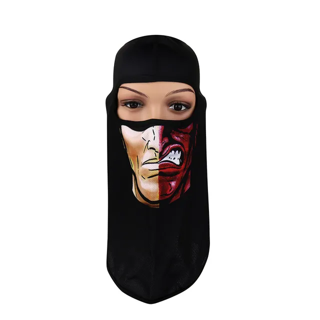 Clown Outdoor Skull Balaclava Half Face Mask Motorcycle Cycling Ski Masks Maskeler Snowboad