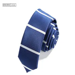 Модная рубашка шеи галстук синий галстук Carvat Для мужчин s галстуки шелковые галстуки жаккардовые Gravatas полосатые Для мужчин шеи галстук для