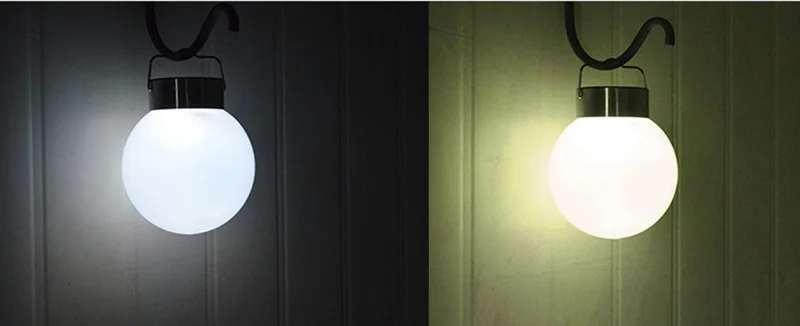 Esférica de Aço Inoxidável ao ar Solar à Prova Luz da Rua para Jardim do Pátio Adaina Livre Água Pendurado Abs Fosco Sombra Levou Auto on - Off d' 5 China led street Suppliers