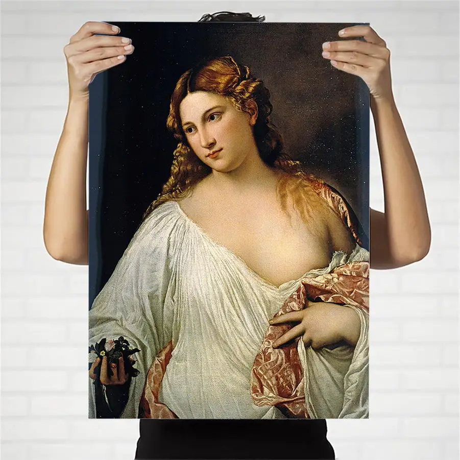 Home Decoration Canvas Print Art Wall Pictures for Living Room Printing Paintings Italian Tiziano Vecellio Flower God | Дом и сад