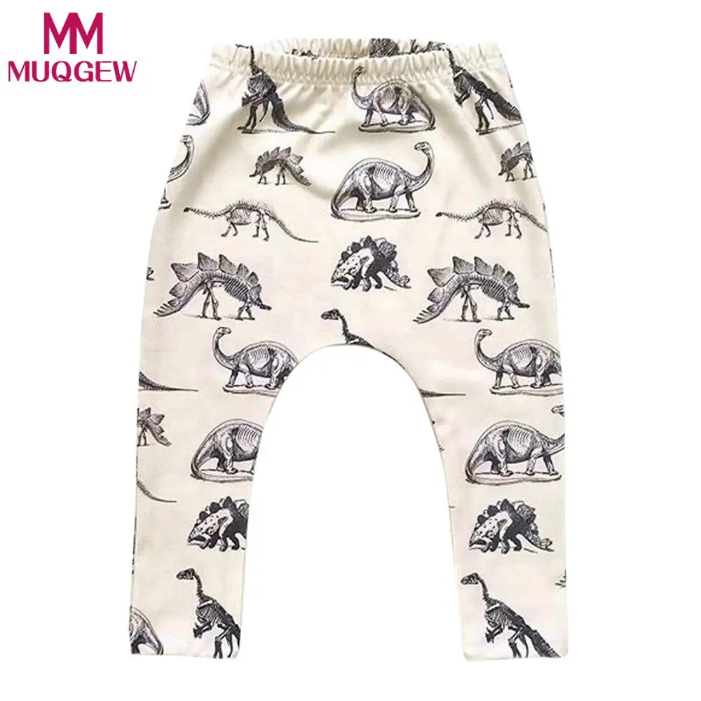 MUQGEW 2018 Baby Dinosaurs Pants spring kids cotton boys girls soft