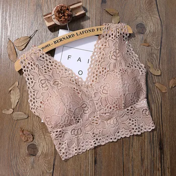 

Lace Autumn Winter Wrapped Chest V-Neck Tight Tube Tops Beauty Back Butterfly Women Fashion Camisole Underwear Tube Tops