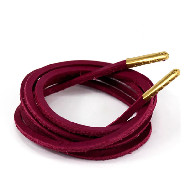 1-12Pairs Purple Men Fashion Quality Genuine Top Layer Leather Shoelaces Retro Leather Boot Shoes Shoestring Metal Head Shoelace 1-12Pairs Purple Men Fashion Quality Genuine Top Layer Leather Shoelaces Retro Leather Boot Shoes Shoestring Metal Head Shoelace
