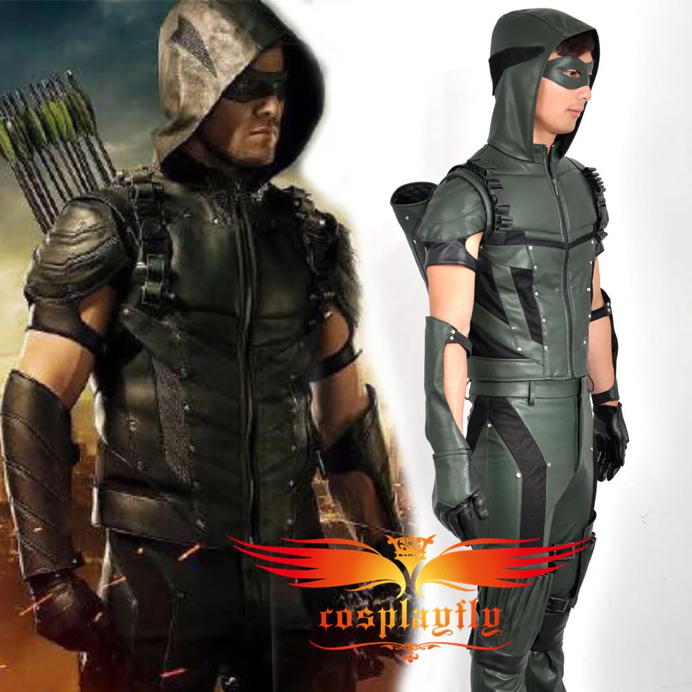 

2015 Green Arrow Season 4 Oliver Queen Battleframe Cosplay Custom Costume Outfit Clothing For Adult