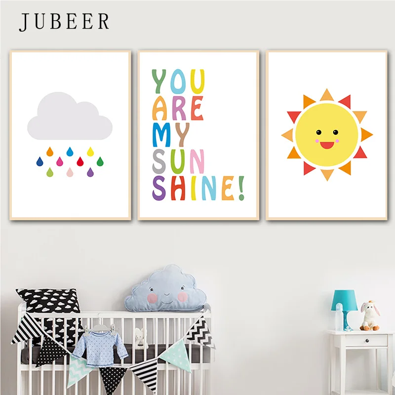 Kids Room wall art print You are my Sunshine Nursery Room Decor