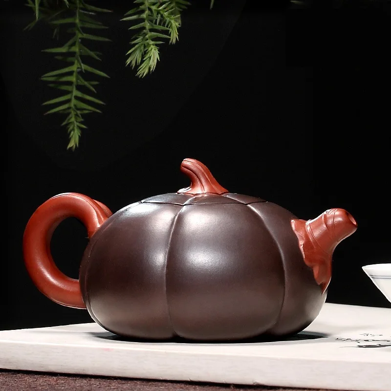 Sand Teapot Famous Country Assistant Qian Taofeng Handmade Pumpkin Purple Travel Teaware Gift Customization | Дом и сад