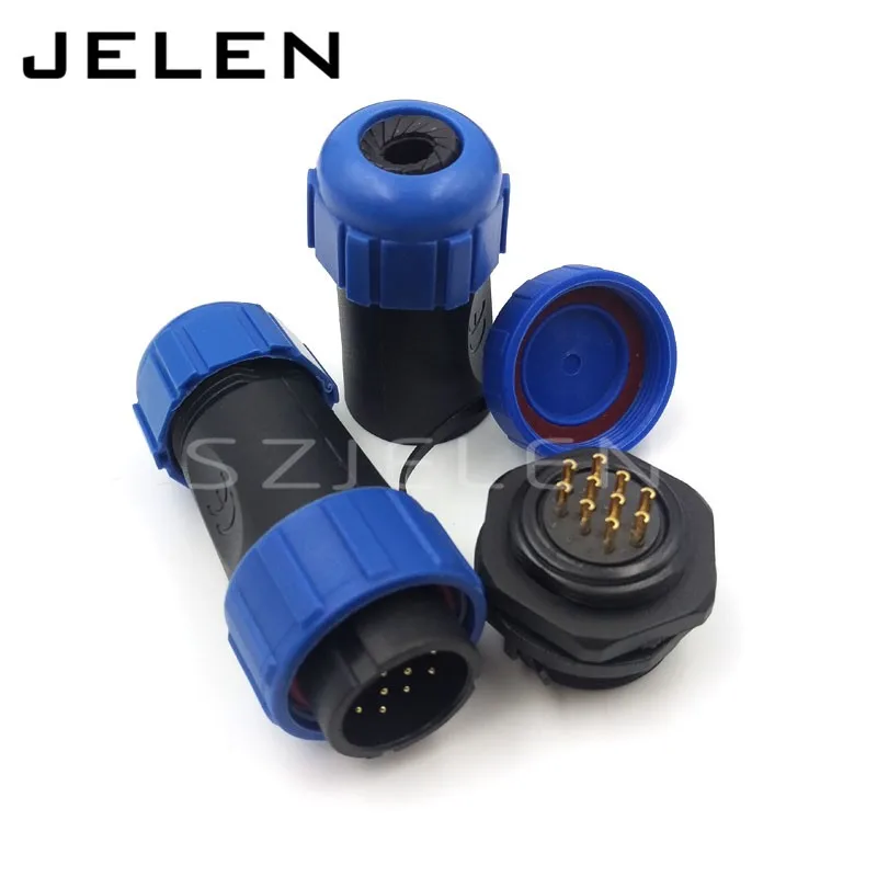 

SP2110, IP6810 pin Cable Waterproof connector plug and socket, led power wire connectors, Mechanical panel mount connector
