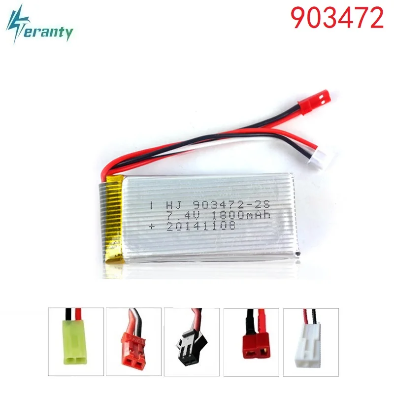 7 4 V 1800 mAh 903472 20c Lipo батарея для WLtoys L959 L969 L979 L202 L212 автомобилей с дистанционным