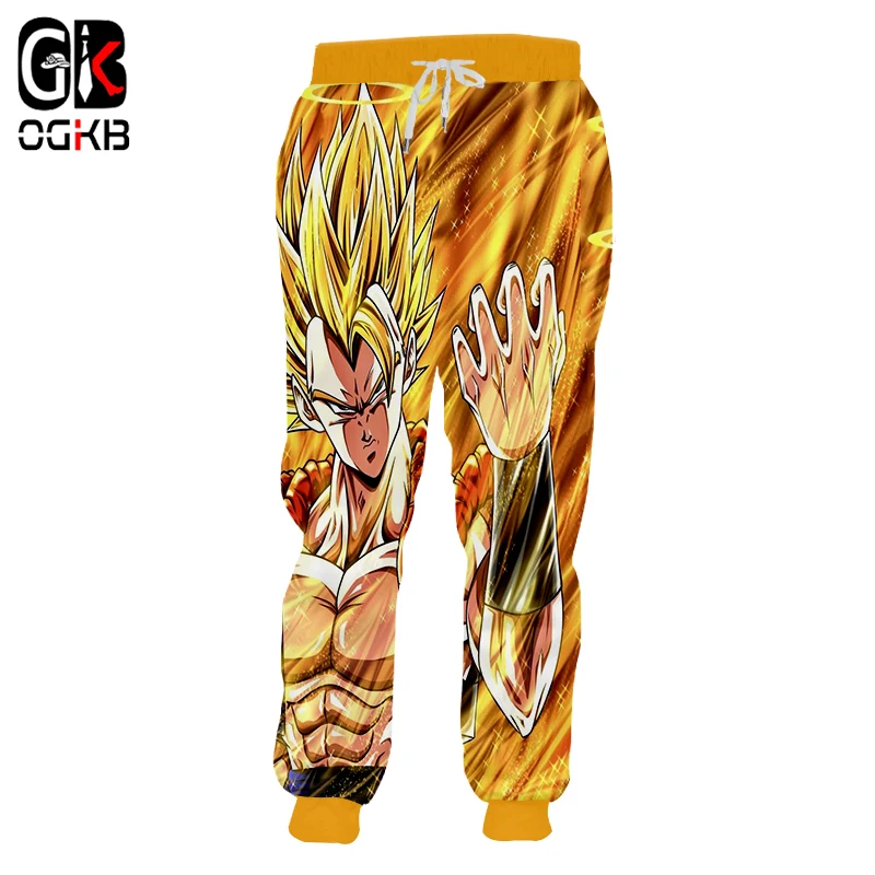 

OGKB New Arrival Men/Women's Funny Sweat Pants Funny Print Dragon Ball Figure 3d Sweatpants Man Joggers Harem Pants Drawstring
