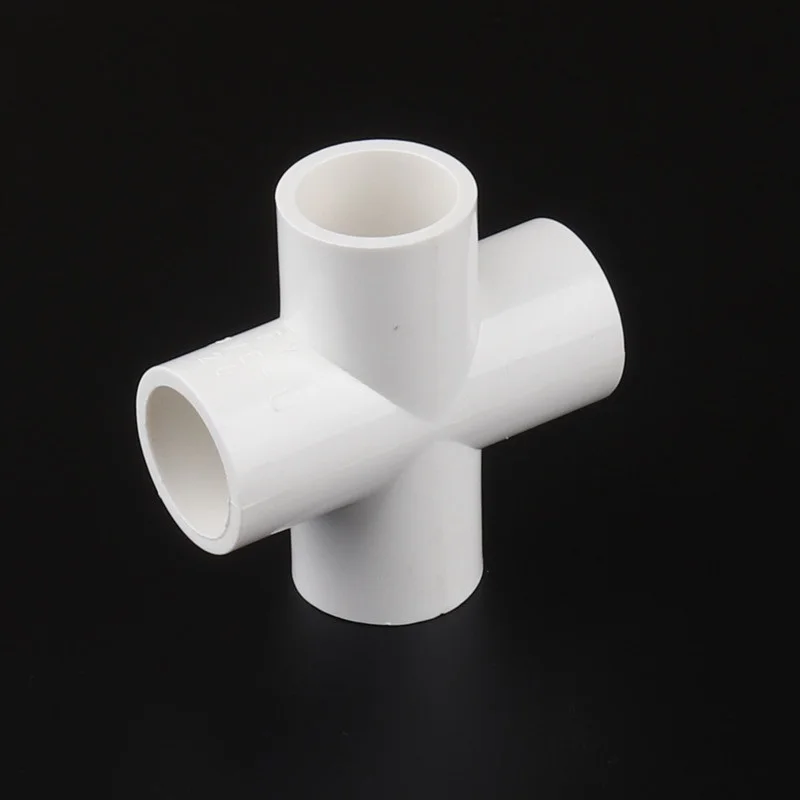 

25pcs PVC Cross 20mm PVC Pipe 4 Way Connector Wye PVC Tube Repair Joint for Water Supply Irrigation Aquarium Circulation