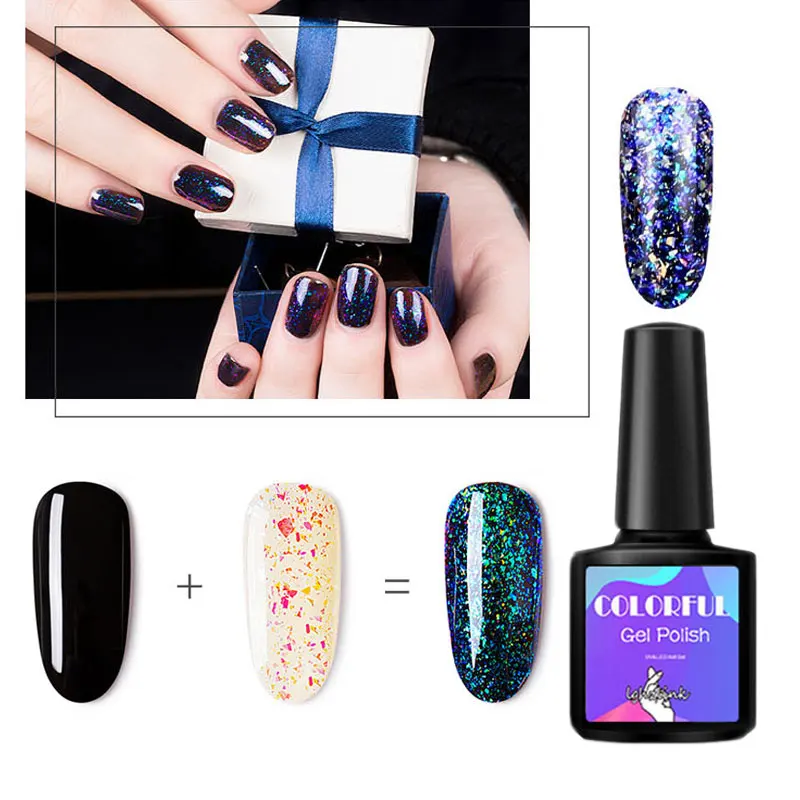 

8ML gelpolish Diamond Galaxy glitter Gel Nail Polish professional 3D Diamond UV LED Soak Off Gel Varnish Foil Adhesive Manicure