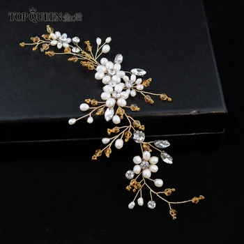 

TOPQUEEN HP153 Wedding Tiara Baidal Hair Vine With Freshwater Pearl Bridal Headband Wedding Hair Accessories Bridal Hair Jewelry