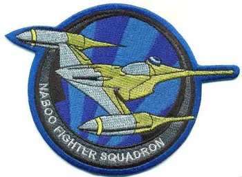 

4" STAR WARS NABOO FIGHTER SQUAD TV Movie Film game series Embroidered Iron On punk rockabilly applique christmas gift favor