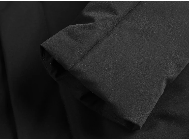 Мужская зимняя одежда, новинка, утолщенное модное короткое хлопковое пальто в Европейском стиле, мужское черное теплое пальто на молнии с воротником, F8278