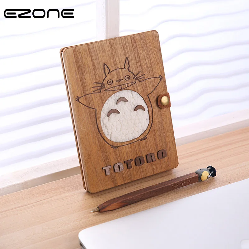 

EZONE Stitching Binding Novelty Cartoon Planner Notebook Cute Wooden Chinchilla Diary Note Book Gifts School Gift Birthday Memos