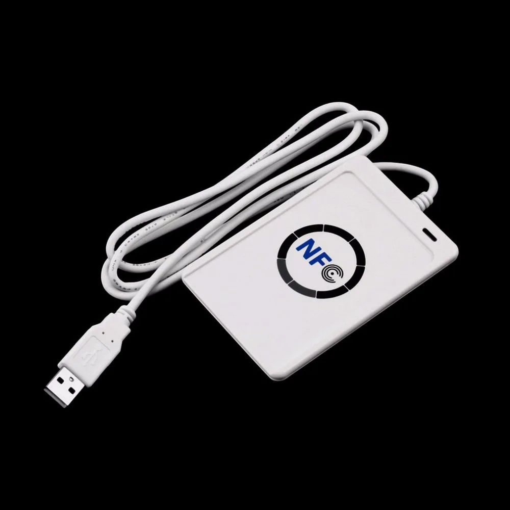 

1 set Professional USB ACR122U NFC RFID Smart Card Reader For all 4 types of NFC (ISO/IEC18092) Tags + 5pcs M1 Cards Hot
