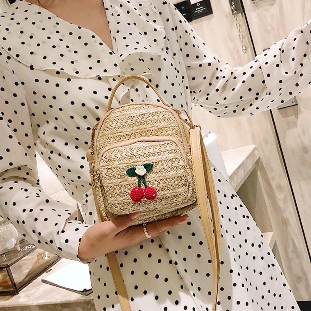 2019 woman flower cherry print crossbody fashion shoulder city walking pack sexy fanny pack for package womens messenger 40J4 (8)