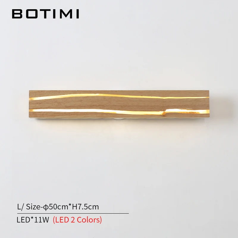 BOTIMI домашний декор 220 В светодиодный настенный светильник для спальни акриловый настенный зеркальный светильник для помещений прикроватный настенный светильник освещение для отеля - Цвет абажура: L-LED 2 Color
